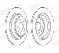 2 x JURID 563155JC Disco freno per FORD