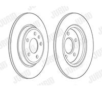 2x Disco freno pieno 563177JC JURID per AUDI A4 B9 A4 B9 Avant A5 Sportback Q5