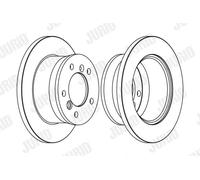 2x Disco freno pieno 567761J JURID per MERCEDES-BENZ VW MULTICAR