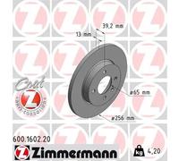 2x Disco freno pieno 600.1602.20 ZIMMERMANN per VW SEAT