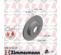 2x Disco freno pieno 600.3222.20 ZIMMERMANN per VW SKODA AUDI SEAT