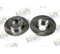 2x Disco freno pieno 6050010 KRAFT AUTOMOTIVE per AUDI 80 B3 Tre volumi COUPE B3