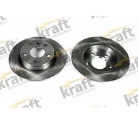 2x Disco freno pieno 6050500 KRAFT AUTOMOTIVE per VW FORD SEAT
