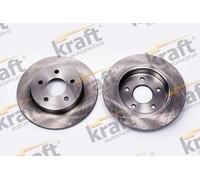 2x Disco freno pieno 6052204 KRAFT AUTOMOTIVE per FORD FOCUS II Turnier FOCUS II