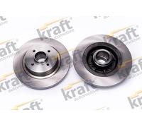 2x Disco freno pieno 6055121 KRAFT AUTOMOTIVE per RENAULT MEGANE I Grandtour