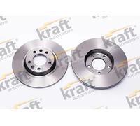 2x Disco freno pieno 6055570 KRAFT AUTOMOTIVE per PEUGEOT CITROËN
