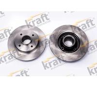 2x Disco freno pieno 6055925 KRAFT AUTOMOTIVE per PEUGEOT CITROËN