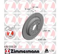 2x Disco freno pieno 610.1200.20 ZIMMERMANN per VOLVO V70 I