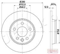 2x Disco freno pieno 610926C JAPKO per VW TRANSPORTER T4 Autobus