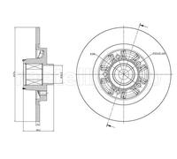 2x Disco freno pieno 800-1196 CIFAM per RENAULT MERCEDES-BENZ