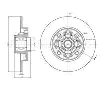 2x Disco freno pieno 800-1394 CIFAM per CITROËN PEUGEOT DS