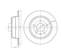 2x Disco freno pieno 800-417 CIFAM per MERCEDES-BENZ VITO Autobus CLASSE V