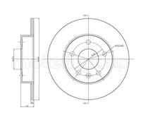 2x Disco freno 800-489C CIFAM per OPEL CHEVROLET