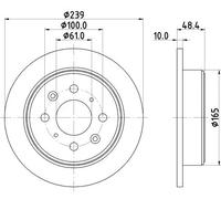 HELLA 8DD 355 103-111 Disco freno