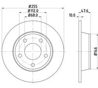 2x Disco freno pieno 8DD 355 109-091 HELLA per AUDI A6 C5 A6 C5 Avant ALLROAD C5