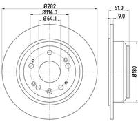 2x Disco freno pieno 8DD 355 119-041 HELLA per HONDA ACCORD VII Tourer