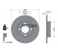 TEXTAR 92009303 Disco freno