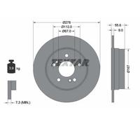 Textar Disco freno 92032703 – Coppia per Mercedes‑Benz, Chrysler