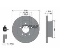 TEXTAR 92055900 Disco freno