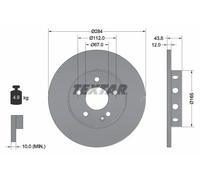 2 dischi freno Textar 284 mm anteriori per Mercedes W202