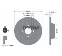 2x Disco freno pieno 92060400 TEXTAR per AUDI 80 B4 Tre volumi 80 B4 Avant