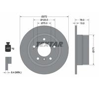 2x Disco freno pieno 92072303 TEXTAR per BMW 3 Compact