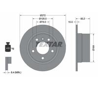TEXTAR 92076703 Disco freno