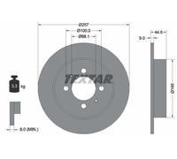 2x Disco freno pieno 92079900 TEXTAR per NISSAN ALMERA I ALMERA I Hatchback