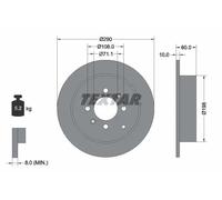 2x Disco freno pieno 92080703 TEXTAR per PEUGEOT 406 406 Break 406 Coupé