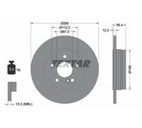 2x Disco freno pieno 92091103 TEXTAR per MERCEDES-BENZ T-Model