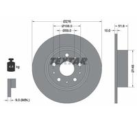 2x Disco freno pieno 92095300 TEXTAR per LANCIA ALFA ROMEO