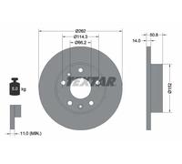 TEXTAR 92102900 Disco freno