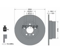 TEXTAR 92107403 Disco freno