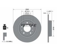 Textar Disco freno 92125603 posteriore pieno 1 pezzo