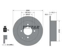 TEXTAR 92130900 Disco freno