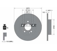 2x Disco freno pieno 92131803 TEXTAR per MERCEDES-BENZ