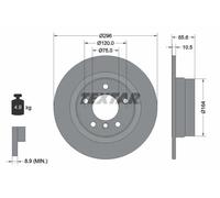 2x Disco freno pieno 92133103 TEXTAR per BMW 3 1 3 Coupé