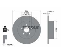 2x Disco freno pieno 92135903 TEXTAR per TOYOTA AVENSIS AVENSIS Liftback
