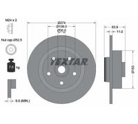 TEXTAR 92142203 Disco freno