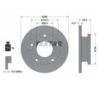 TEXTAR 92159103 Disco freno per FORD,FORD AUSTRALIA