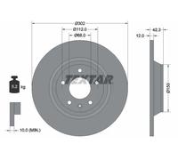 2x Disco freno pieno 92159503 TEXTAR per AUDI A6 C6 Avant A6 Allroad C6