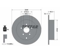 TEXTAR Disco freno 92170403 posteriore Ø269 mm pieno per Toyota Prius/Celica 2 pezzi