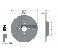 2x Disco freno pieno 92188303 TEXTAR per MAZDA MX-5 II