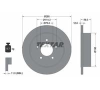 TEXTAR 92194003 Disco freno