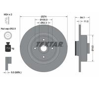 2x Disco freno pieno 92223203 TEXTAR per RENAULT GRAND SCÉNIC II