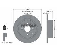 Textar Disco freno BG4666C per NISSAN CUBE (Z11) 1.5 2003-2008