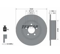 TEXTAR 92234803 Disco freno