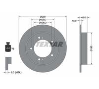 TEXTAR 92237300 Disco freno