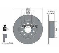 Disco freno TEXTAR 92300003 posteriore, pieno, 1 Pezzo