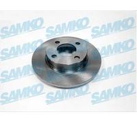 2x Disco freno pieno A1081P SAMKO per AUDI 80 B3 Tre volumi 100 C3 Tre volumi